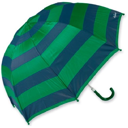 Dáždnik pásikavý zelený