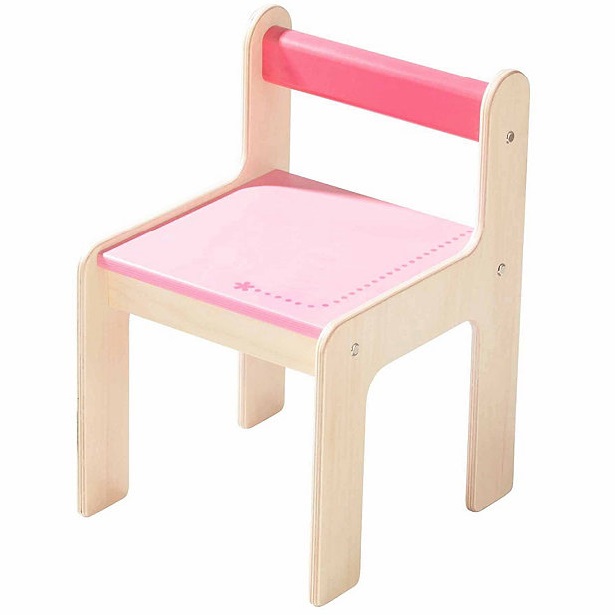 Detská stolička puncto ružová